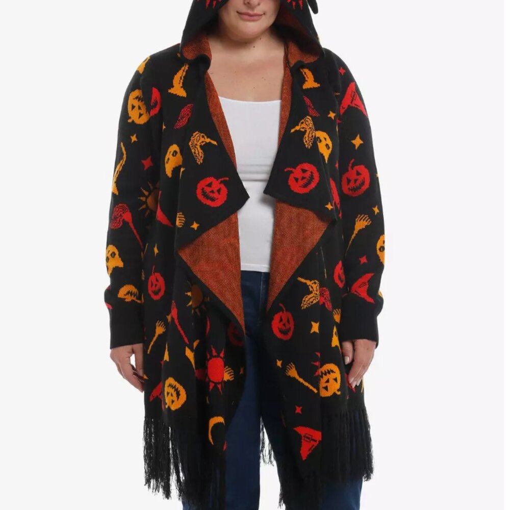 Her Universe Hocus Pocus Dani Fringe Hooded Cardigan